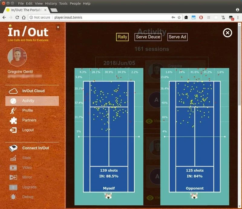 In/Out Tennis, Sistema de juez electrónico portátil con precisión en mm – photo 5